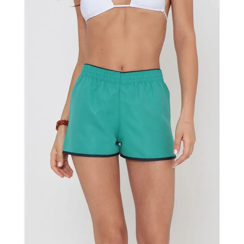 Short Feminino Praia Liso Verde P
