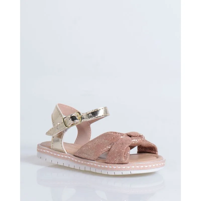 Sandália Bebê Flatform Bege Claro 25