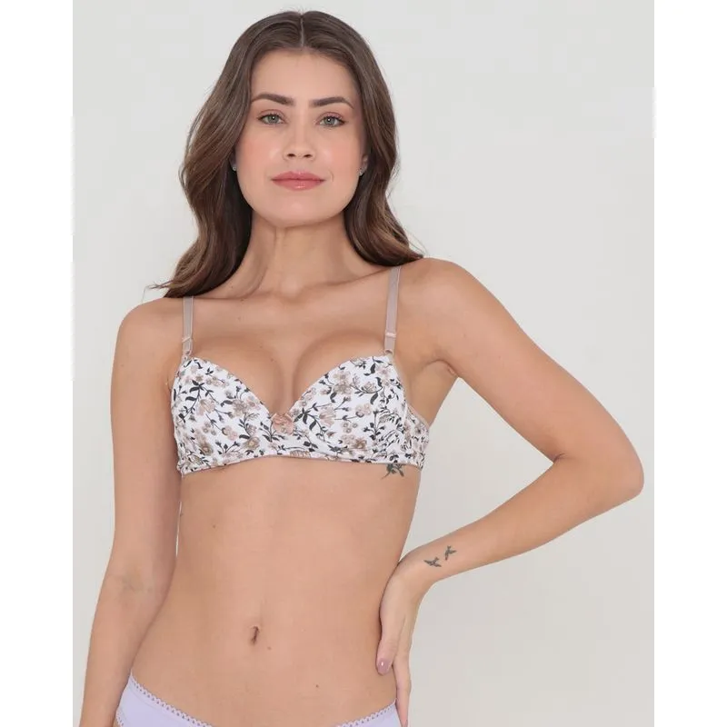 Sutiã Base Avulso Estampa Floral Bege 40