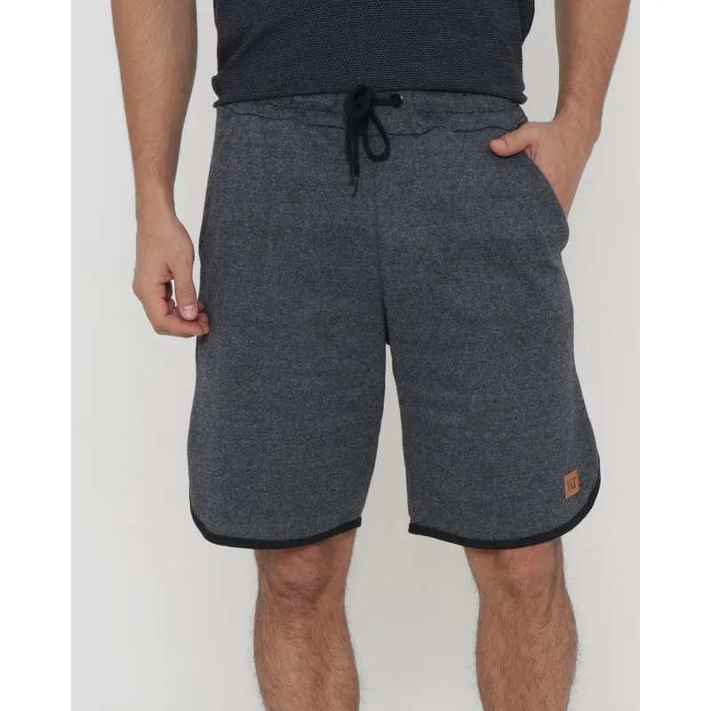 Bermuda Moletinho Masculina Com Amarração Cinza M