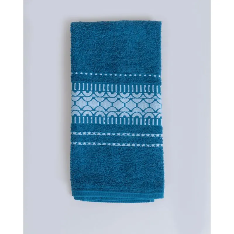 Toalha De Rosto Any Jacquard Azul UN