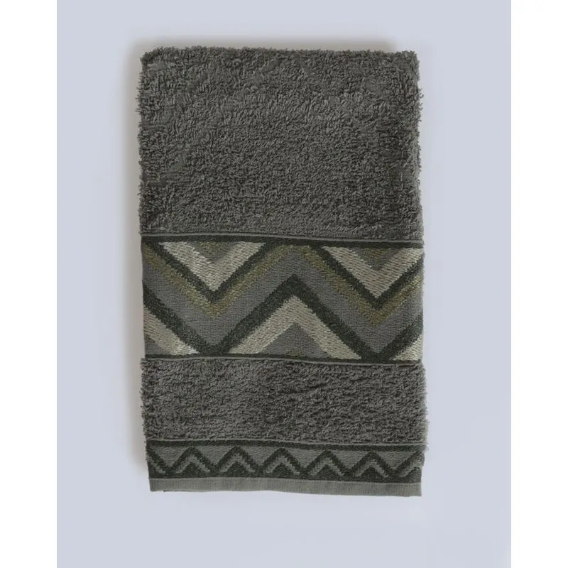 Toalha De Rosto Chevron Valletex Verde UN