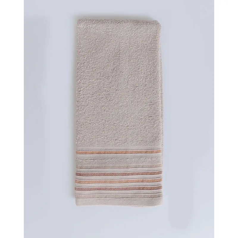 Toalha Rosto Jacquard Soline Bege Claro UN