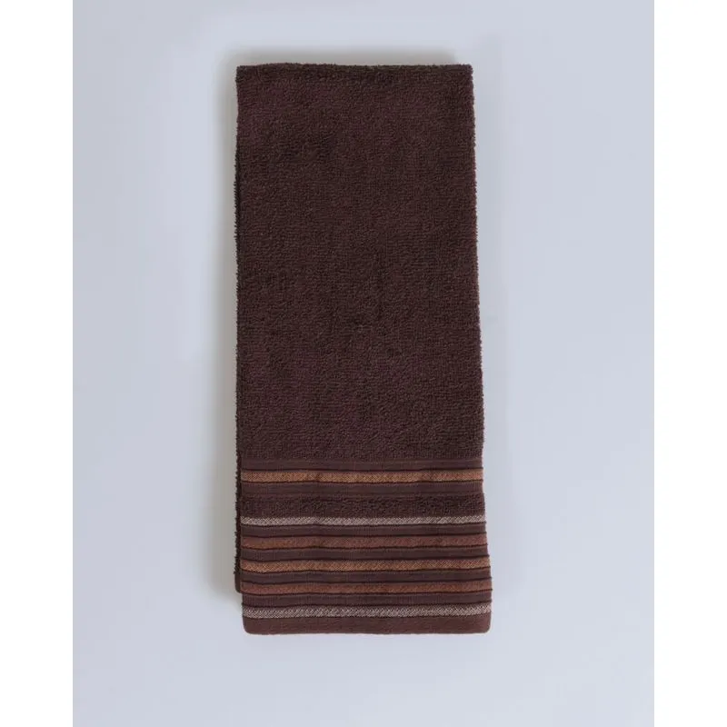 Toalha De Rosto Soline Corttex Marrom UN