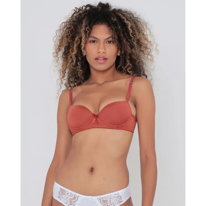 Sutiã Base Avulso Com Bojo Liso Terracota M