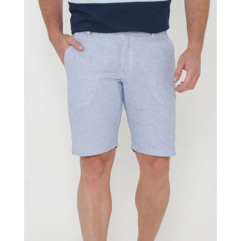 Bermuda Masculina Sarja Botonê Azul Claro 48