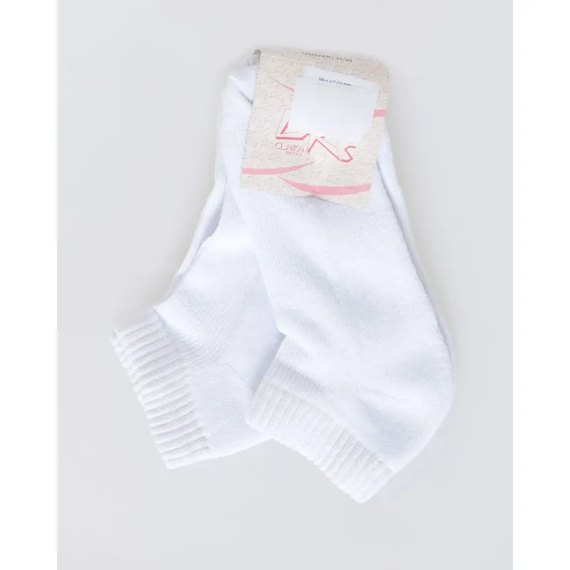 Kit De Meia Feminino 2 Pares Branco 34 A 39