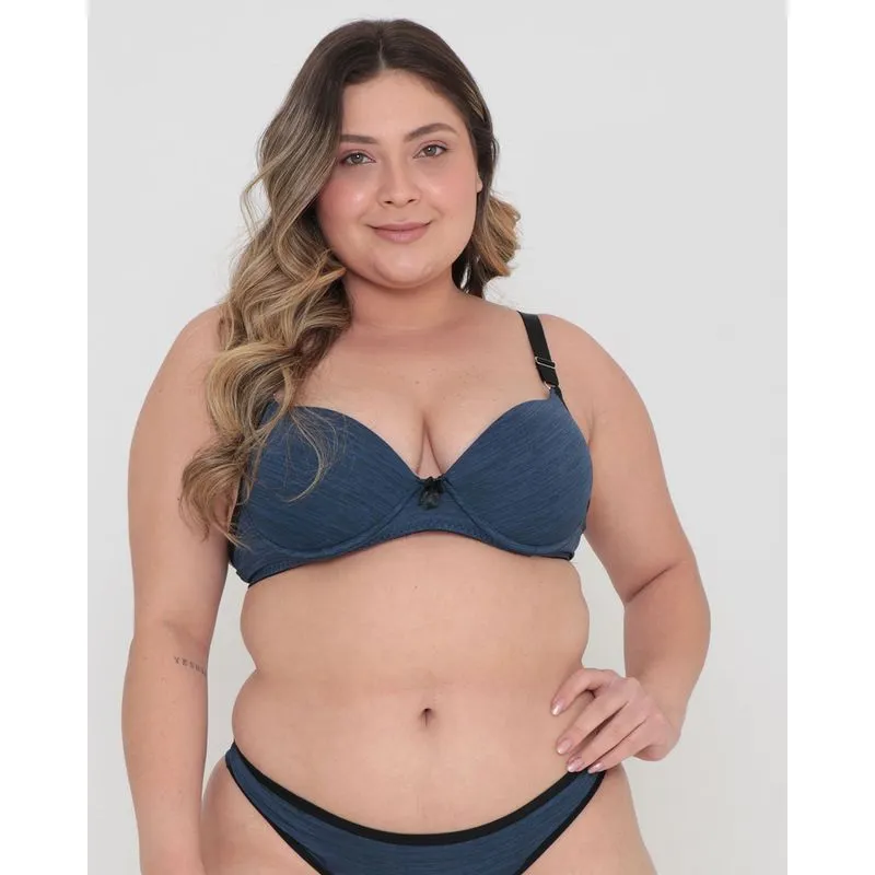 Sutiã Base Avulso Plus Size Flamê Azul Escuro 46