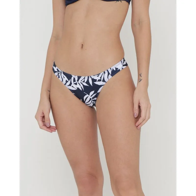 Biquíni Avulso Calcinha Fio Duplo Floral Azul Marinho GG