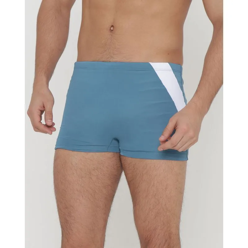 Sunga Boxer Listra Lateral Lisa Azul GG