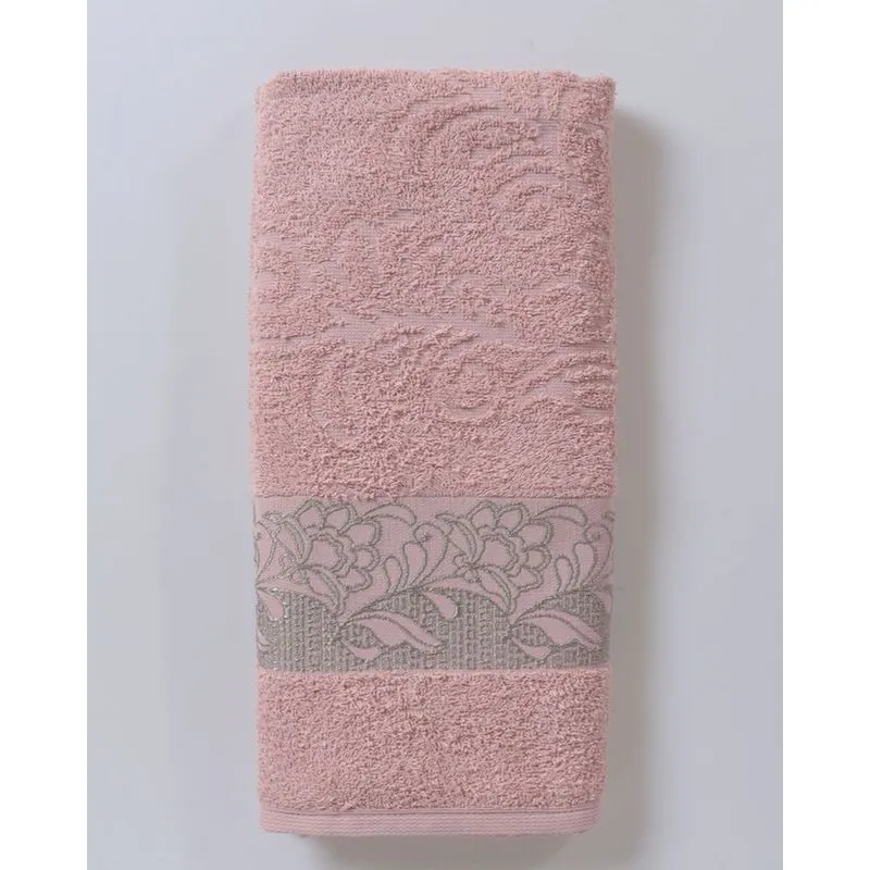 Toalha De Banho Bella Jacquard Atlântica Rosa Claro UN