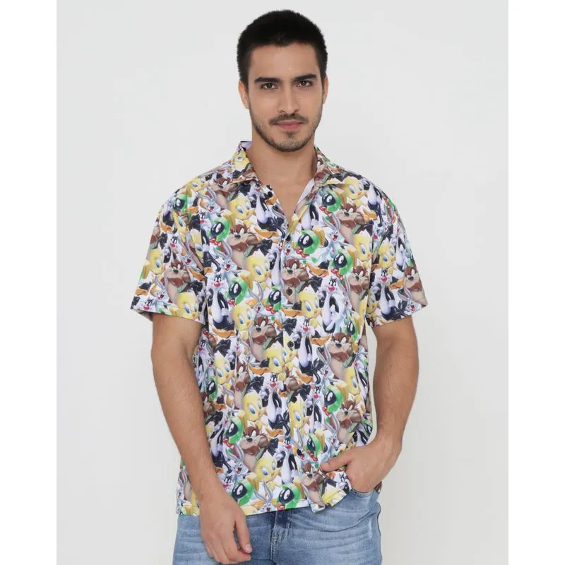 Camisa Masculina Looney Tunes Warner Branca GG
