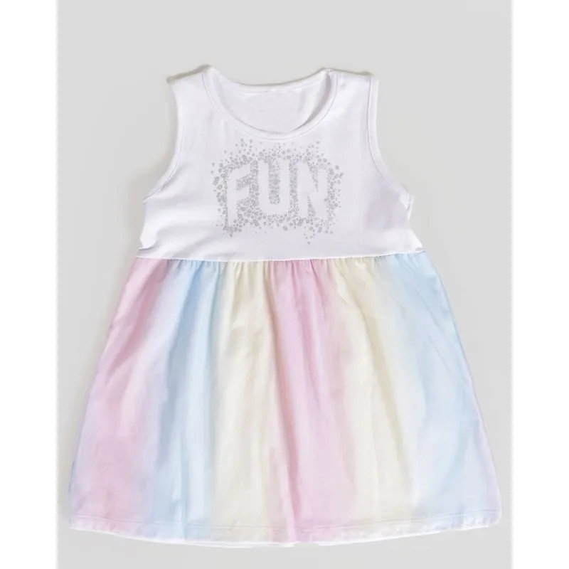 Vestido Bebê Regata Tule Branco 2