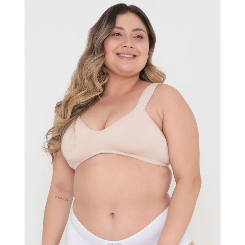Sutiã Plus Size Feminino Duloren Sem Bojo Bege 52