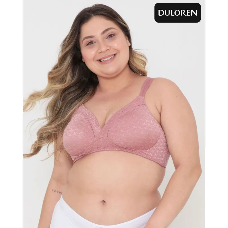 Sutiã Duloren Sem Bojo Plus Size Rosa Claro 50