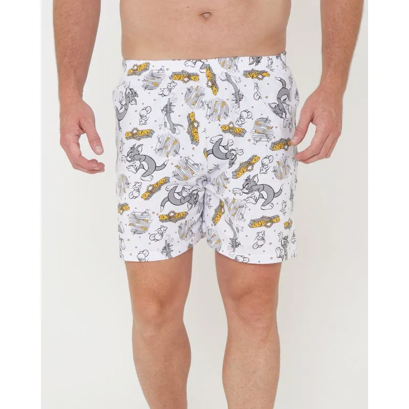 Samba Canção Estampada Tom e Jerry Warner Branca GG