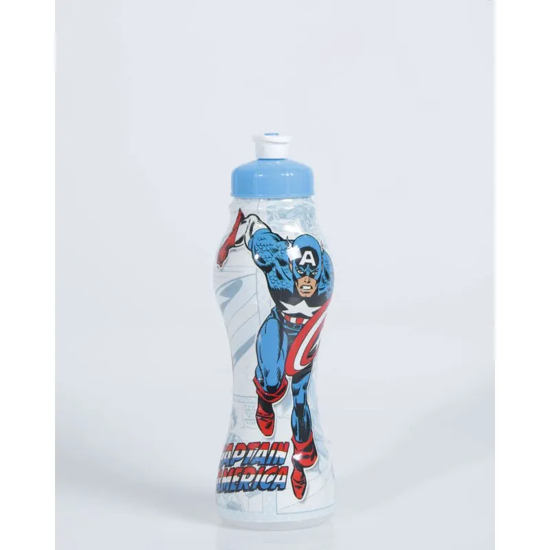 Garrafa Squeeze 450ml Capitão América Marvel Azul Claro UN