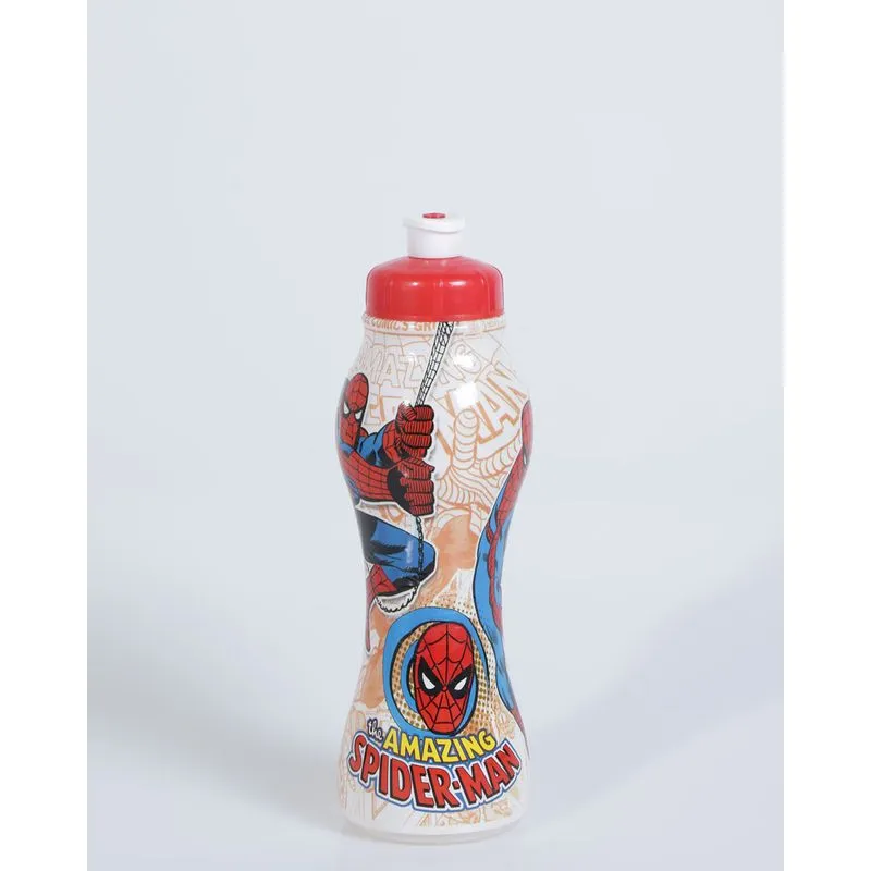 Garrafa Squeeze 450ml Homem Aranha Marvel Vermelha UN
