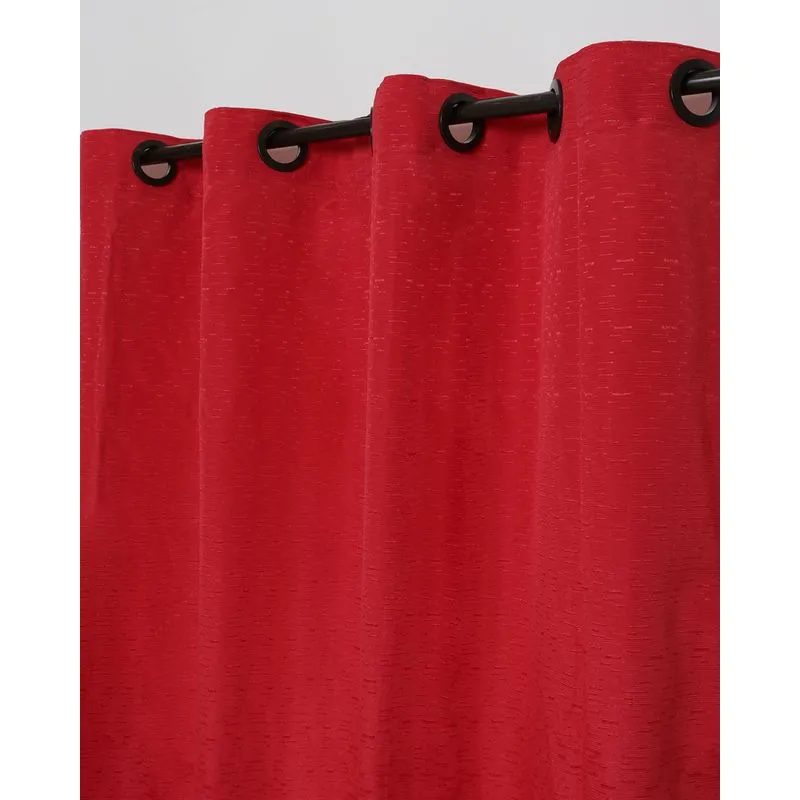 Cortina Rústica Varão Até 200cm Branyl Beatriz Vermelho UN