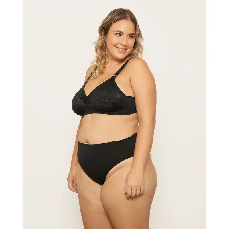 Sutiã Plus Size Feminino Sem Bojo Preto 48