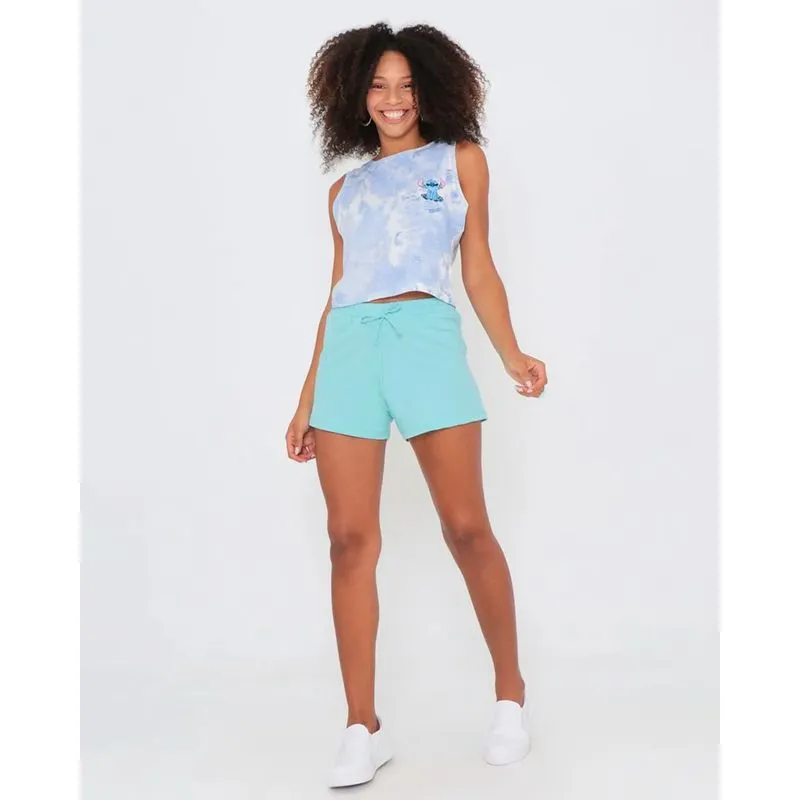 Short Feminino Curto Cordão Decorativo Verde P