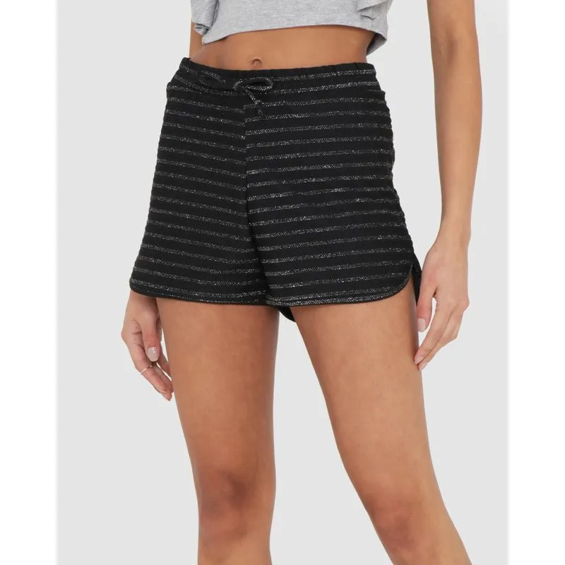 Short Malha Lurex Preto GG