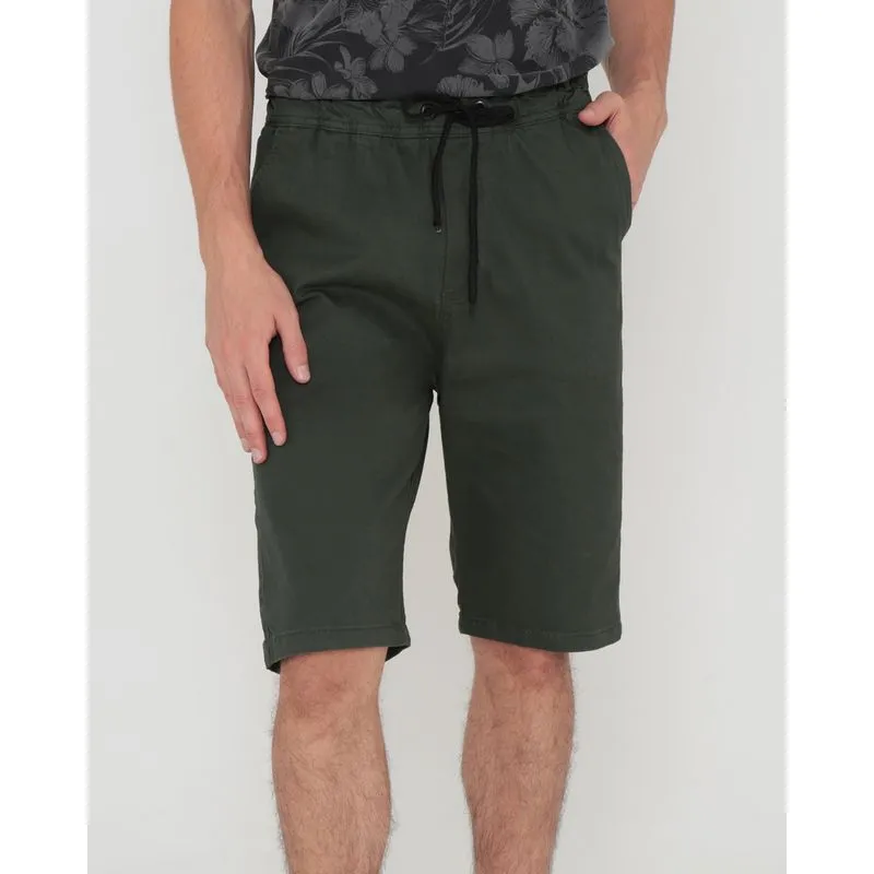 Bermuda Sarja Masculina Verde Escuro G
