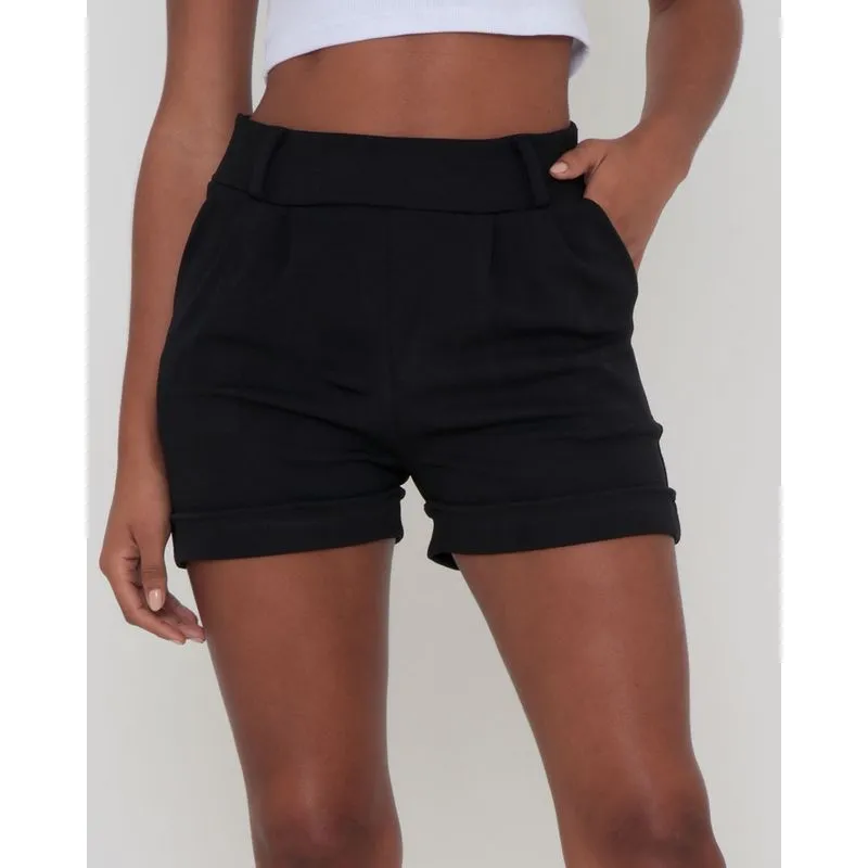 Short Malha Barra Italiana Preto P