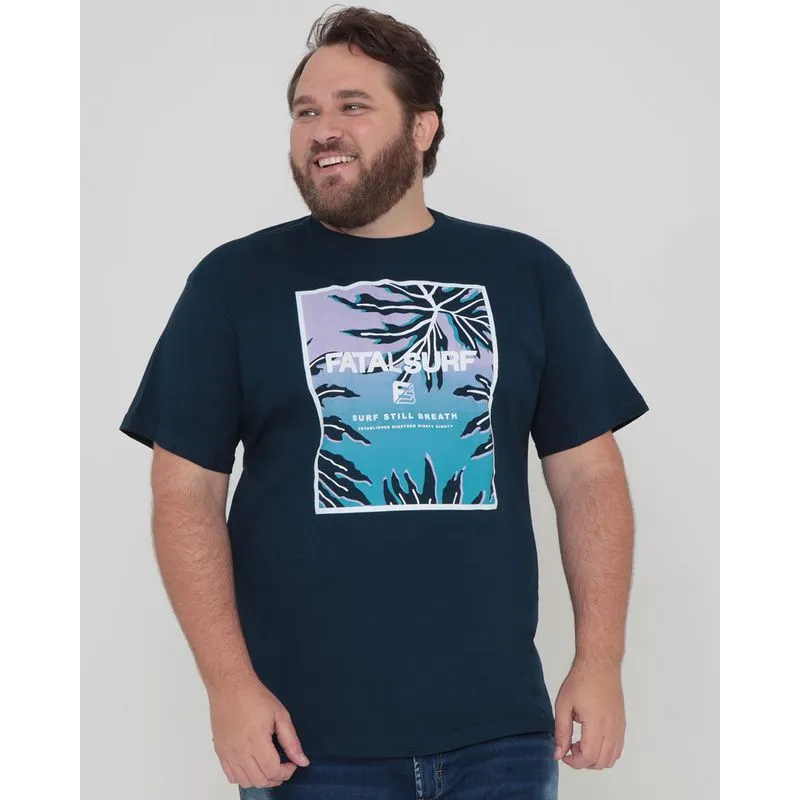 Camiseta Plus Size Fatal Surf Azul Marinho G
