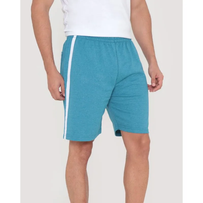 Bermuda Masculina Moletinho Básica Azul P