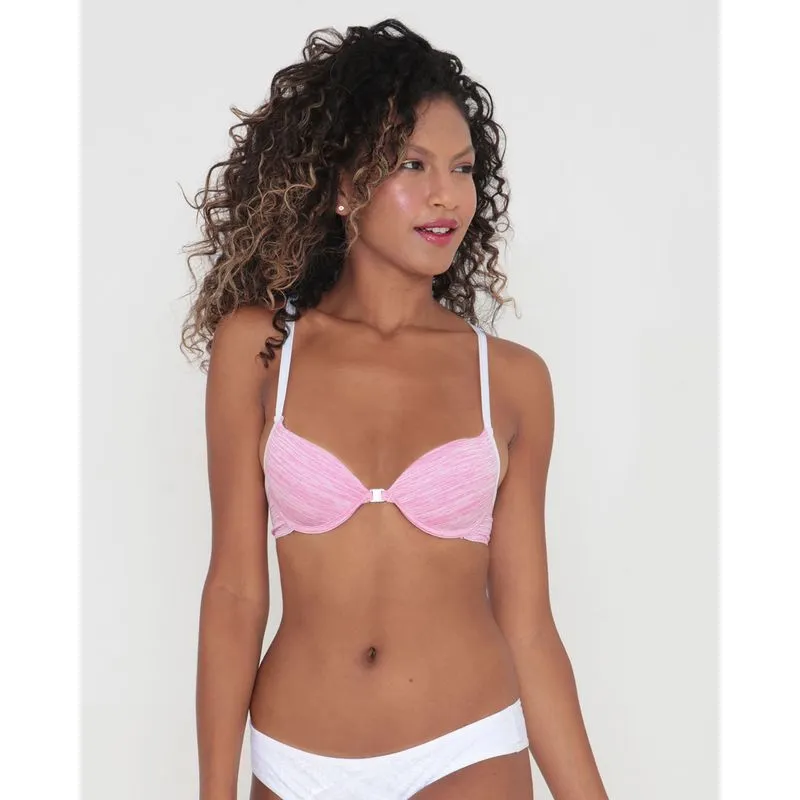 Sutiã Nadador Com Bojo Bolha Flamê Rosa Claro 40