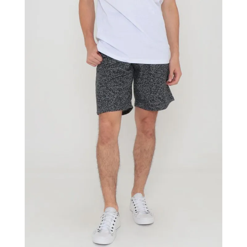 Bermuda Moletinho Masculina Com Manchas Cinza P