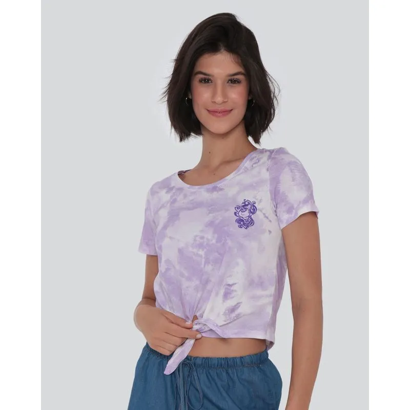 Blusa Cropped Nozinho Estampa Úrsula Disney Lilás GG