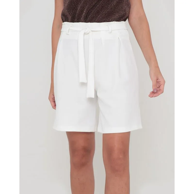 Short Clochard Malha Liso Branco P
