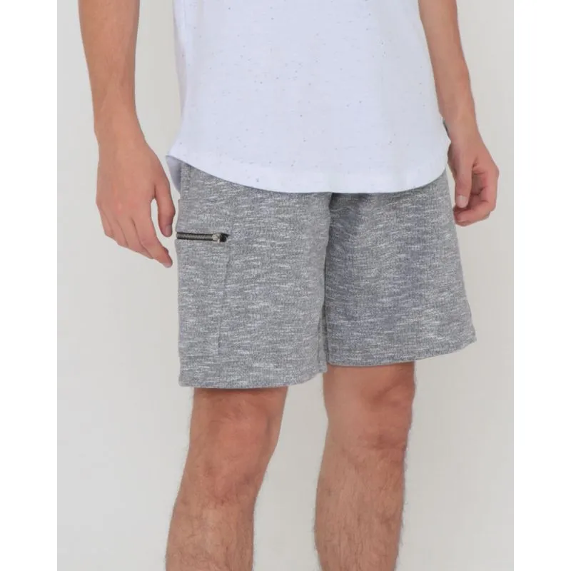 Bermuda Masculina Moletinho Bolso Cargo Cinza Claro P