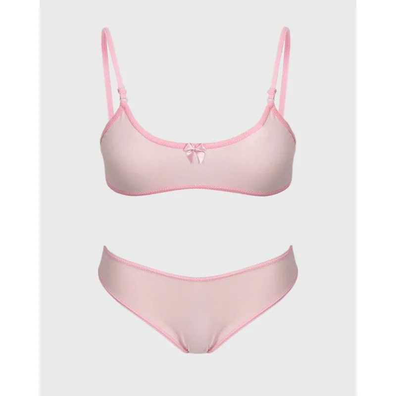 Conjunto Juvenil Calcinha e Sutiã Rosa 14