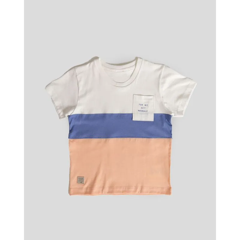 Camiseta Bebê Com Recorte E Bolso Off White 3