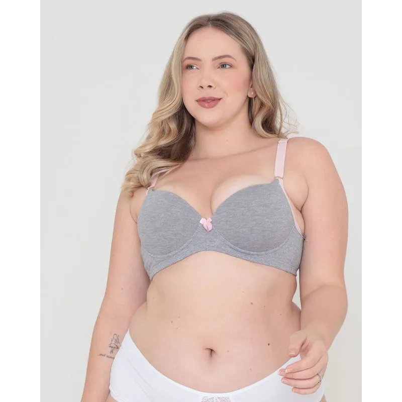 Sutiã Base Plus Size Avulso Alça Colorida Rosa 50