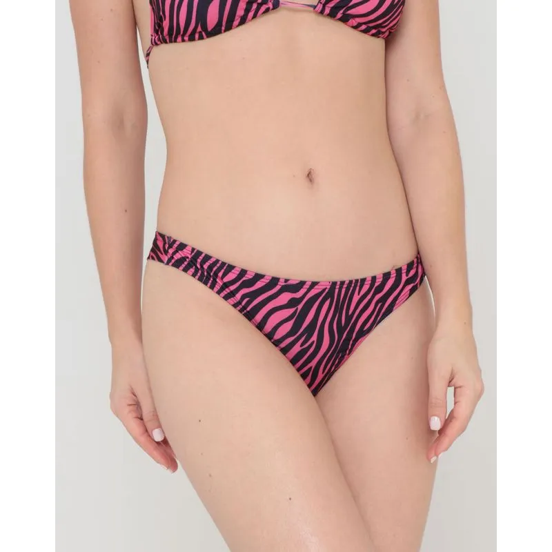 Biquíni Calcinha Feminino Estampado Animal Print Rosa M