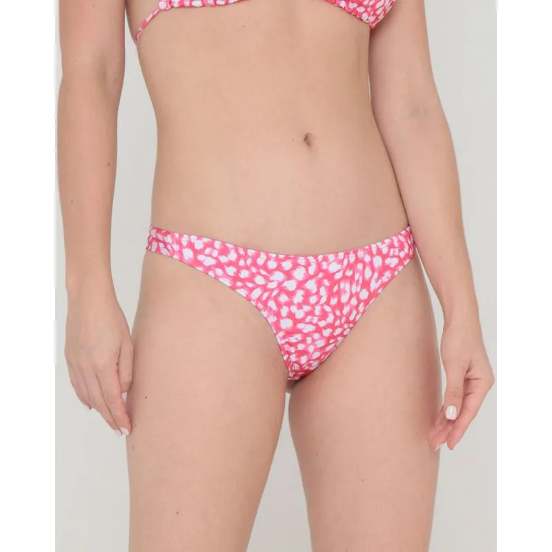 Biquíni Calcinha Feminino Estampado Animal Print Rosa Claro G