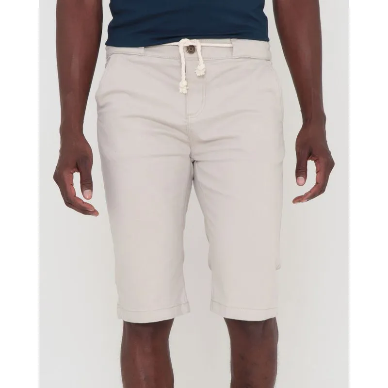 Bermuda Sarja Masculina Bege Clara 36
