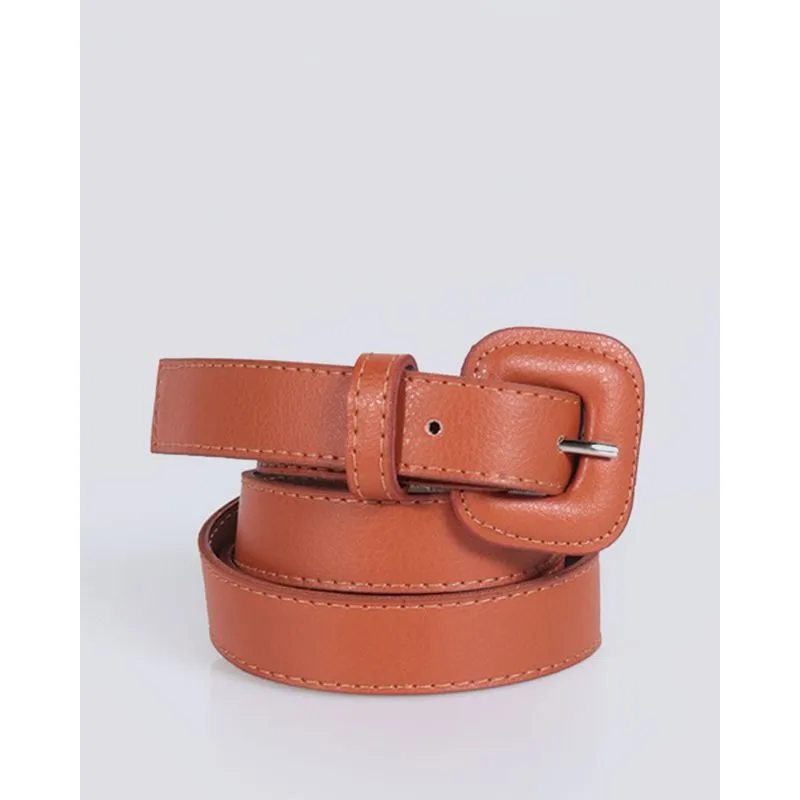 Cinto Feminino Casual Médio Caramelo GG