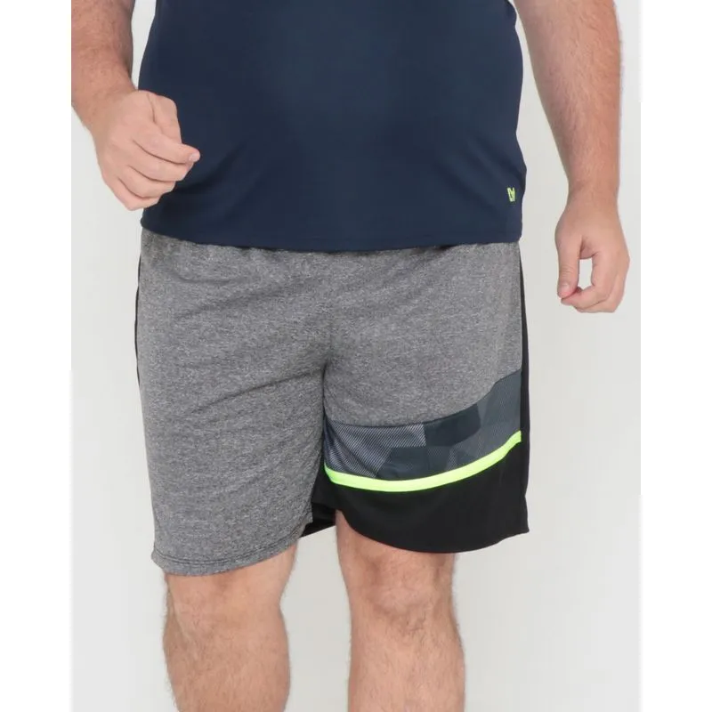 Bermuda Masculina Plus Size Com Recorte E Viés Verde G2