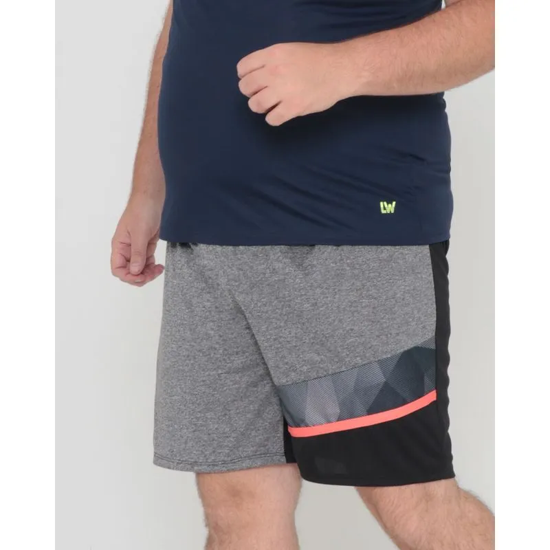 Bermuda Masculina Plus Size Com Recorte E Viés Rosa G1