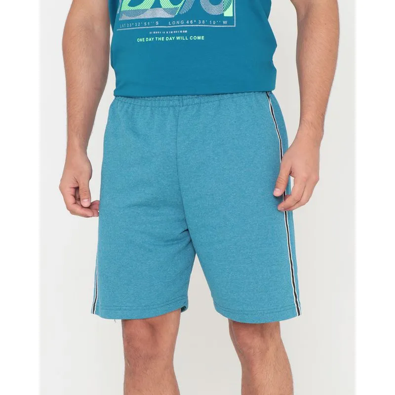 Bermuda Masculina Moletinho Básica Azul Escuro GG