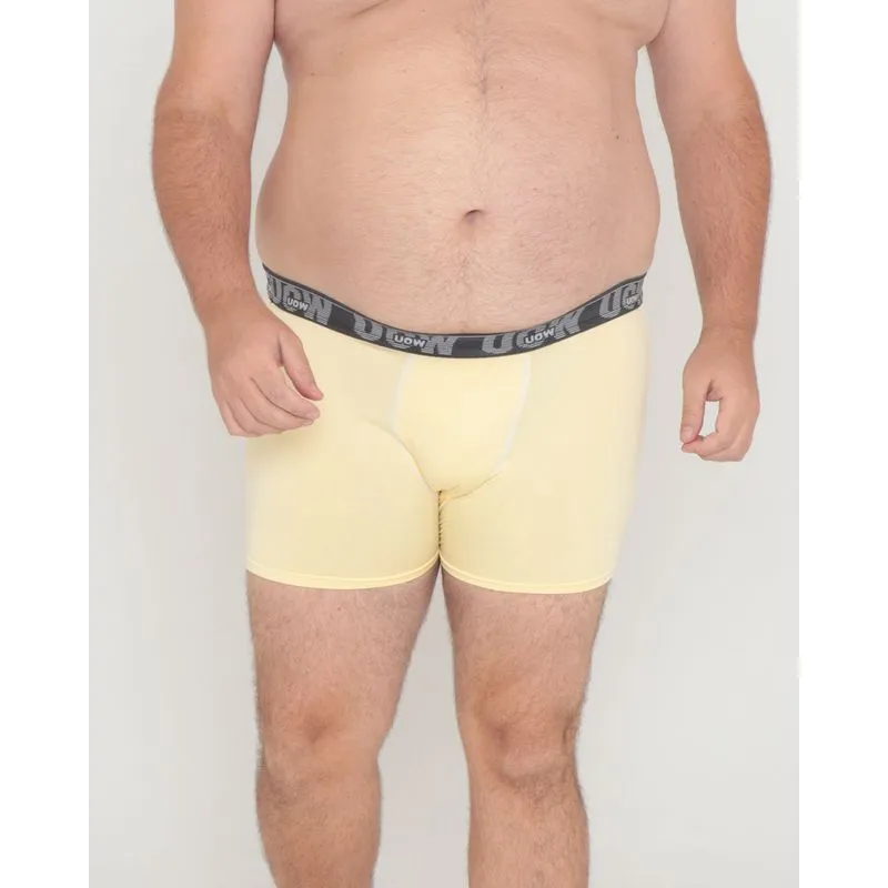 Cueca Plus Size Boxer Amarela G3