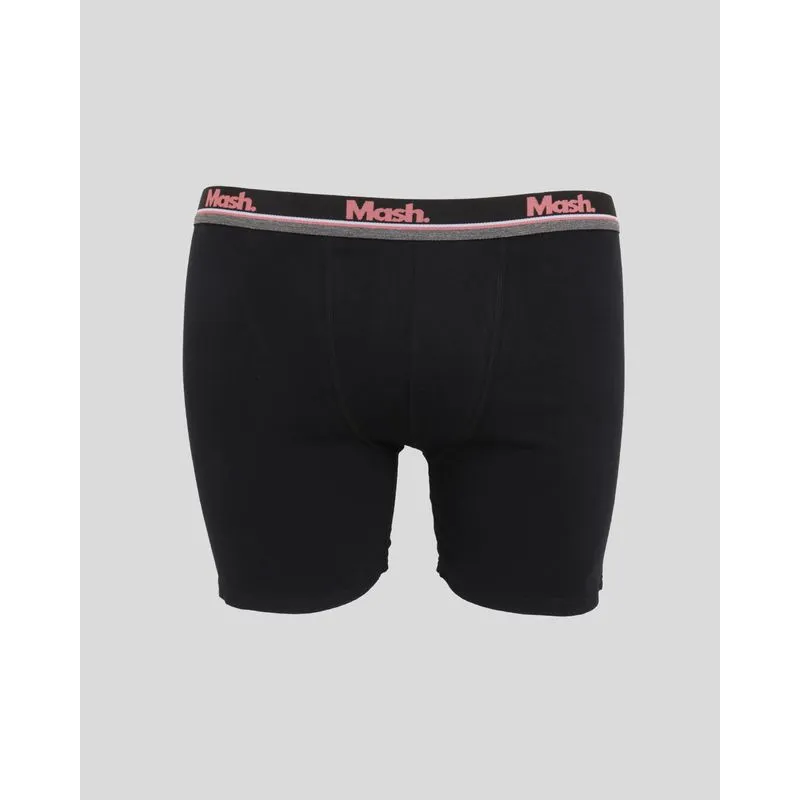 Cueca Plus Size Masculina Mash Boxer Lisa Preta G1