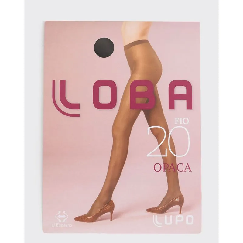 Meia Calça Loba Opaca Fio 20 Lupo Preto G