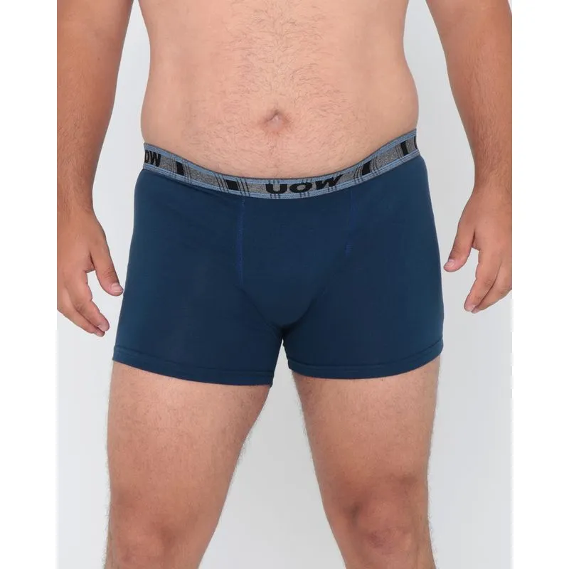 Cueca Plus Size Boxer de Algodão Azul Marinho 66211000017093UN