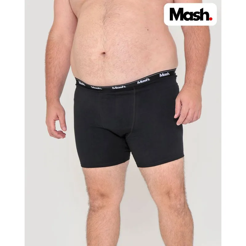 Cueca Plus Size Boxer Com Elástico Mash Preta 66211000078136G3